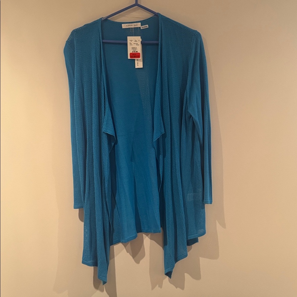 NWT - August Silk - Vibrant Blue Knit Cardigan
